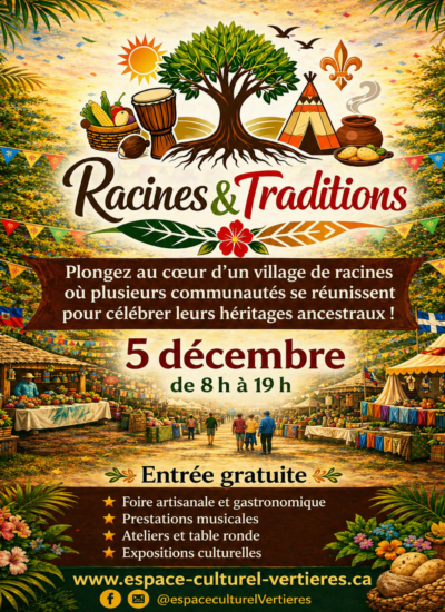 Espace Culturel Vertières - Affiche Racines et Traditions